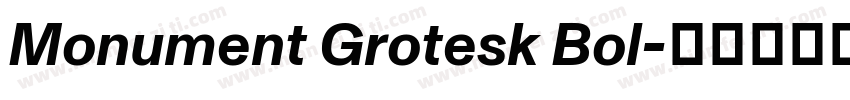 Monument Grotesk Bol字体转换